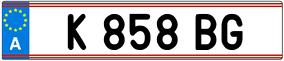 Trailer License Plate
